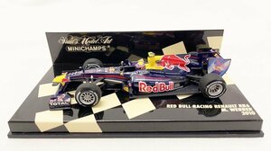 MINICHAMPS ミニチャンプス 1/43 レッドブルレーシングルノー RB6 マークウェバー ＃6 2010 RED BULL RACING RENAULT M.WEBBER HWA1-520