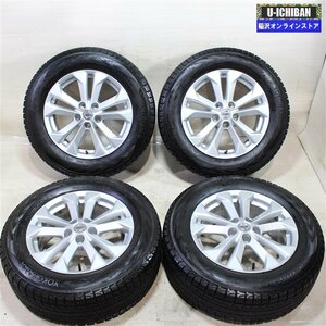 225/65R17 ニッサン T32 エクストレイル 純正 7-17+40 5H114.3 ヨコハマ アイスガードG075 スタッドレス 17インチ 4本セット 009k