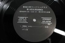 L01/LP/東海大学マンドリンクラブ　第18回定期演奏会　1985年12月1日_画像8