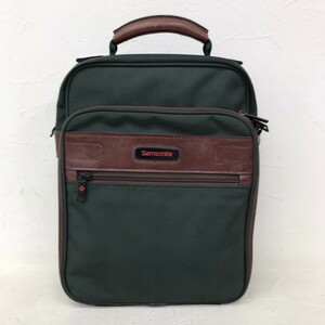 #7【状態良好】ACE社製 Samsonite サムソナイト エース ナイロン×レザー トートバッグ ビジネスバッグ ハンドバッグ 鞄 かばん メンズ