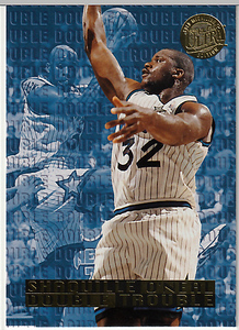 95-96 Fleer ULTRA DOUBLE TROUBLE[SHAQUILLE O'NEAL]Gold Medallion