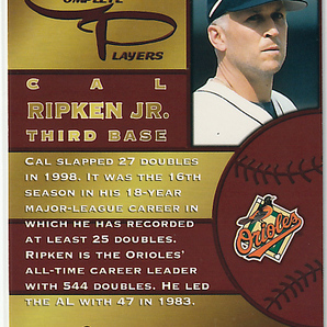 1999 COMPLETE PLAYERS RED FOIL【Cal Ripken Jr】#1A 099/299の画像2
