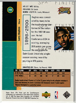 98-99 UD SPx FINITE #218 RC【LARRY HUGHES】1898/2500 RookieCard 76ers_画像2