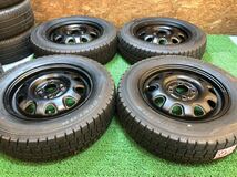 スズキ純正 14inch 4.5j × DUNLOP 165/70R14 PCD100 4穴 Kei ケイ スイフト ソリオ ハスラー スタッドレス_画像2