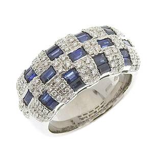 Damiani Damiani Ring Ring K18WG 750WG Sapphire Diamond 11 Ladies 8624