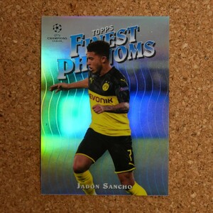 Topps finest jadon sancho トップスファイネスト ジェイドン・サンチョ ドルトムント マンチェスターユナイテッド phenoms soccer