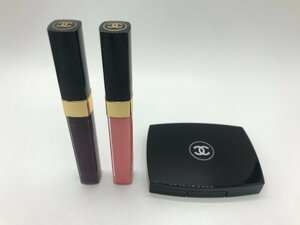 #[YS-1] Chanel CHANEL gloss 2 ps lip Palette 3 point set #re-vuru sun tiyanto34 161a- moni -re-vuruala Beth k#K