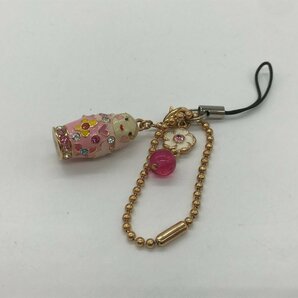 ■【YS-1】 アナスイ ANNASUI ストラップ ■ マトリョーシカチャーム付き ピンク系 全長8.8cm 【同梱可能商品】K■の画像1