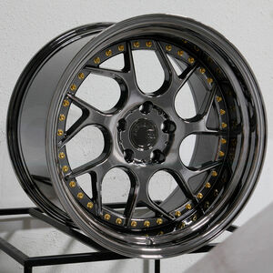 ★☆18インチ Aodhan DS1 ds01 ブラッククローム 4本 PCD114.3 5穴 9.5j+15 スタンス USDM JDM☆★