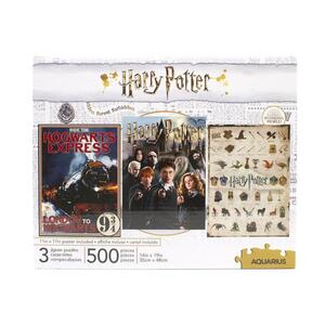 Harry Potter（ハリーポッター）500ピース x 3（Hogwarts Express・Collage・Icons）ジグソーパズル