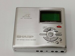 シャープ MDプレーヤー MD-DR7 本体 ウォークマン レコーダー 録音 V50410