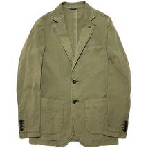 定価5万 18SS junhashimoto　BEACH STRETCH COTTON JACKET 2 カーキ　ジュンハシモト ストレッチコットンジャケット 1piu　akm wjk_画像1