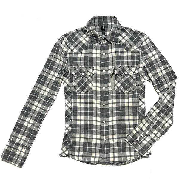 定価2.8万 wjk FLANNEL ZIP POCKET SHIRTS Sサイズ フランネルジップポケットシャツ akm ジュンハシモト 1piu