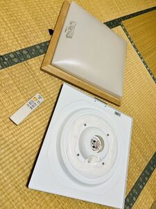 Panasonic パナソニック/HH-CD0657A/LEDシーリングライト6畳/調光 昼光色～電球色/リモコン付き/2020年製/和室 和風 木製/四角/スクエア