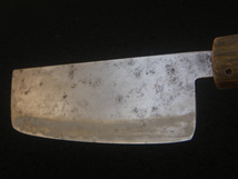 143㎜　薄刃包丁　黒打　両刃　菜切り包丁　和包丁　日本製　Japanese　vegetable　knife　木屋　日本製　Japan　vegetableknife_画像7