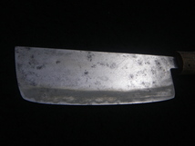 143㎜　薄刃包丁　黒打　両刃　菜切り包丁　和包丁　日本製　Japanese　vegetable　knife　木屋　日本製　Japan　vegetableknife_画像9