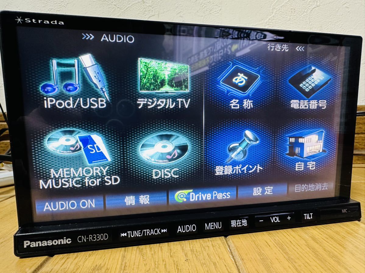 パナソニック ストラーダ メモリーナビCN-R330D 地図2016年-