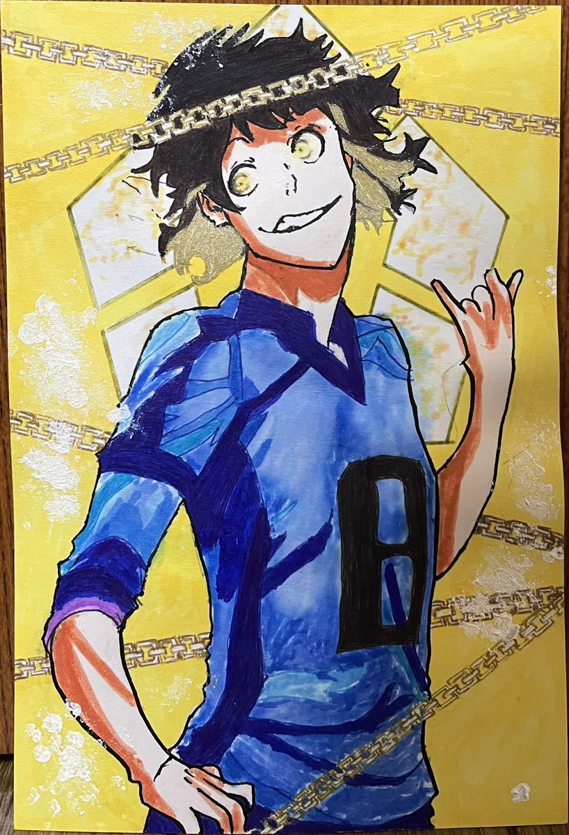 [Blue Rock] Haraku Kai Hand-Drawn artwork illustration (postcard) ★Price reduced!! Last, comics, anime goods, hand drawn illustration