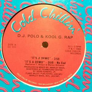 KOOL G RAP & DJ POLO / IT'S A DEMO 12" US盤 オリジナル