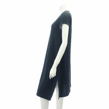 美品◆ジルサンダー ワンピース ノースリーブ コットン レディース ブラック 38 JIL SANDER【AFB16】_画像4