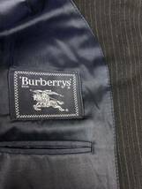 BURBERRYS バーバリー　メンズ　ダークネイビー　ストライプ　スーツ　セットアップ　上下　175表記_画像3