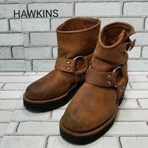【HAWKINS】ホーキンス　ショートエンジニアリングブーツ　レザー ブラウン