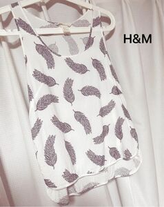 H&M 夏　レーヨン素材　ノースリーブ タンクトップ