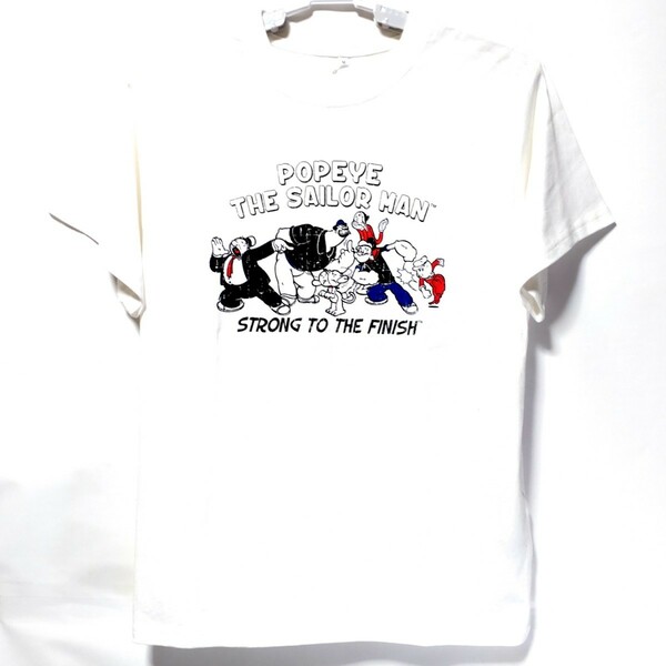 特価/未使用【サイズ=M】POPEYE/ポパイ/メンズ/半袖/Tシャツ/胸囲=88~96cm/white