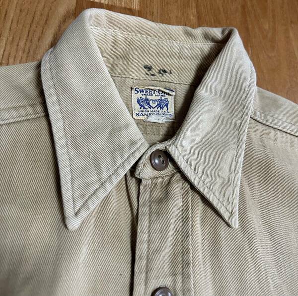 40's vintage SWEET-ORR Cotton Work Shirt