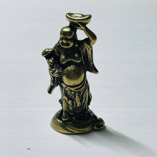 WX633中国文化 ミニ仏 古銅 工芸品 開運 風水の置物 外国硬貨 海外記念メダル硬貨 重さ約16g