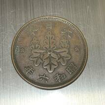 WX685日本記念メダル 一錢 昭和6年 菊紋 日本硬貨 貿易銀 日本古銭 コレクションコイン 貨幣 重さ約3g_画像3