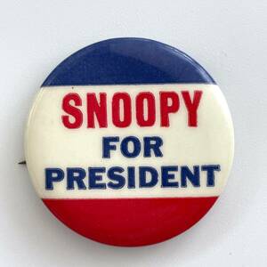 【Vintage】SNOOPY FOR PRESIDENT バッジ 藤原ヒロシ スヌーピー FRAGMENT トリコロール