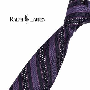 RALPH LAUREN ネクタイ レジメンタル ラルフローレン USED 中古　m042