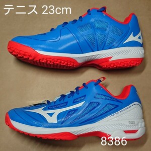 テニスシューズ 23cm ミズノ MIZUNO ウェーブエクシード 4Z WIDE OC 8386