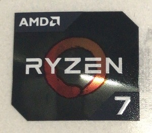 # new goods * unused #10 pieces set [AMD RYZEN 7] emblem seal [20*16.] free shipping * pursuit service attaching *P250