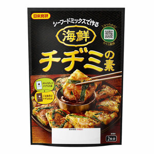 海鮮チヂミの素 シーフードミックスで作るかりっ！もちっ！本格的 １袋２枚分 日本食研/6123ｘ２袋セット/卸/送料無料メール便