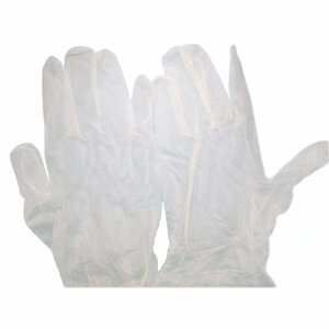 使い捨て手袋 プラスチック手袋 粉なしタイプ 半透明 １００枚入 サイズＭ エコロジーズプロ/0244ｘ１箱/送料無料