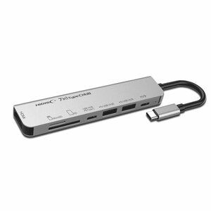 7IN1 Компактный типов Type-C Hub Multifuntund Adapter Writer Writer Hidisc hd-hubv248/0037/Бесплатная доставка почтовой почтовой точки пищеварение