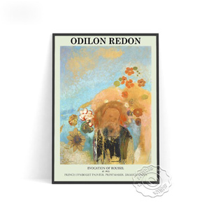 G2813 オディロン・ルドン Odilon Redon キャンバスアートポスター 50×70cm イラスト インテリア 雑貨 海外製 枠なし I