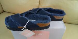 * new goods unused BIRKENSTOCK Birkenstock DAYTONA NAVY #1014843 lady's room sandals part shop shoes US L7 24.5cm *