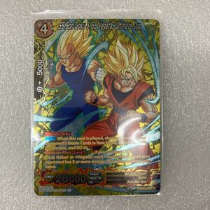 ドラゴンボール超 カードゲーム 英語版 BT20 R 超サイヤ人 孫悟空 & 超サイヤ人 ベジータ Ultimate Duo silver foil