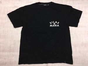 【送料無料】SILAS&MARIA サイラス&マリア ストリート 裏原 バックプリント有 半袖Tシャツ カットソー メンズ M 黒