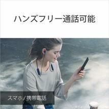 送料無料★ソニー ワイヤレスイヤホン 重低音モデル bluetooth AAC対応 最大15時間連続再生 マイク付き (ブルー)_画像6