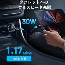 送料無料★IDOLCO シガーソケット usb 急速充電 車 充電器 QC3.0 30W 2ポート 軽量 12V/24V車対応_画像3