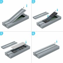 送料無料★NVMe M.2 SSDケースUSB3.1 Gen2 10Gbps 外付ケース (TRE-280)_画像5