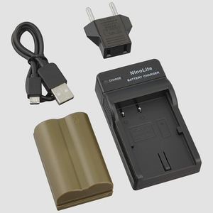 送料無料★NinoLite 3点セット BP-511/BP-511A 互換 バッテリー +USB型 充電器 +海外用交換プラグ