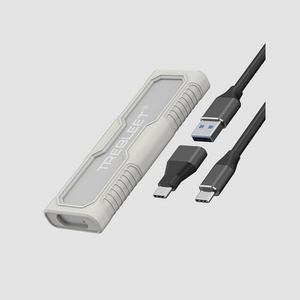 送料無料★NVMe M.2 SSDケース耐振（M Key）対応 USB3.1 Gen2外付ケースTRE-8111(オフホワイト)