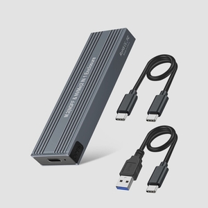 送料無料★VCOM M.2 SSD外付ケース USB3.2 Gen2 USB A/USB C 2本ケーブル付属