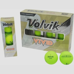 送料無料★Volvik(ボルビック)ゴルフボール VIVID 22 グリーン 1ダース(12個入)