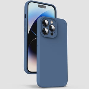 送料無料★Supdeal iPhone 14 Pro 液体シリコンケース対応 カメラレンズ保護 (ブルー)